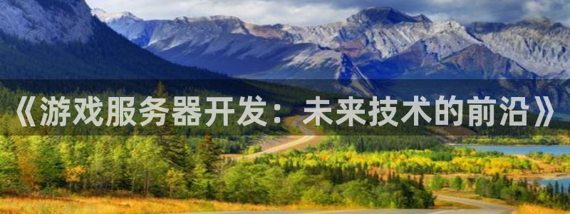 沐鸣2登录注册：《游戏服务器开发：未来技术的前沿》