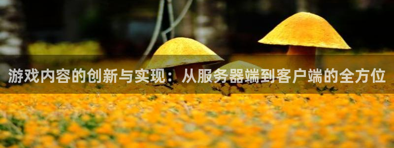 沐鸣2挂机注册：游戏内容的创新与实现：从服务器端到客户端的全方位