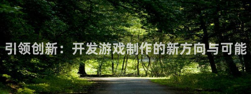 沐鸣娱乐2测速登陆：引领创新：开发游戏制作的新方向与可能